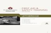 FIRST AID & SAFETY TRAINING Le  · PDF file 4 FIRST AID Emergency First Aid - Level A CPR + AED $105 Standard First Aid - Level C CPR + AED $145 Standard First Aid - Level A CPR Recertification