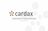 CORPORATE PRESENTATION - cardaxpharma.com · non-parametric comparisons of the median between each group and placebo and no adjustments for multiple comparisons were made. There can