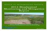2014 Biophysical Monitoring and Mitigation Report · 2020. 5. 25. · Bipole III 2014 Biophysical Monitoring and Mitigation Report . TABLES . Table 1: 2014 Monitoring Activities by