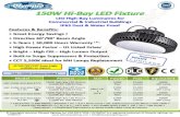 LED High-Bay Luminaires for Commercial & Industrial ...Hi-Bay LED Fixture 150W CCT 5500K 150W 600W MH Lamp High-Bay Light Fixture Input Voltage Power/Power Factor Efficacy Flux 277V: