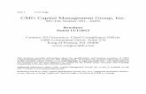 CMG Capital Management Group, Inc. · CMG Capital Management Group, Inc. SEC File Number: 801 – 43455 Brochure Dated 11/1/2013 Contact: PJ Grzywacz, Chief Compliance Officer 1000