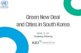 Green New Deal and Cities in South Korea...IPCC 1.5℃ Report 2018 US Democrat Green New Deal Resolution Transitional New Deal Green New Deal Commitment for Election 2019.1 d c EU