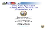 CPUC Public Agenda 3378 Thursday, May 26, 2016 9:30 a.m ... ... CPUC Public Agenda 3378 Thursday, May