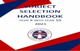 SUBJECT SELECTION HANDBOOK · 2020. 7. 29. · We have multiple roles throughout our journeys. Some will be formal jobs; some will not. Though we cannot guarantee what will be around