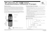 Technical Data Sheet PF Series 4 (100 mm) Submersible ...wilbert.ca/docs/pumps/orenco/Orenco Pumps.pdfSpecifications, 60 Hz Pump Model PF100511 10 (0.6) 0.50 (0.37) 1 115 120 12.7