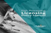 Fish Processing Licensing Policy Manual Policy Overview ... · Fish Processing Licensing Policy Manual Policy Overview - Definitions 7.0 LICENSING POLICY FOR COMPANIES WITH FINANCIAL