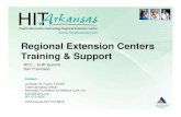 Regional Extension Centers Training & Support• Support and accelerate the adoption and use of electronic health records • Implement and institute reporting to improve ... • In-depth