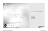 imagine the possibilities Microwave Ovenimagine the possibilities Thank you for purchasing this Samsung product. Microwave Oven Instructions & Cooking guide MC28H5013** This manual