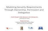 Modeling)Security)Requirements) Through)Ownership ...disi.unitn.it/~pgiorgio/MIP-RE15.pdf · Università degli Studi di Trento Some ideas… we like • Hunch 1 – Security Requirements