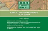 Ethics in Leadership Development for the Planner · Ethics 101/Planning Ethics AICP Code – applicable to AICP planners: Aspirational Principle - Responsibility to Public Serve public