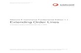 Extending Order Lines - Sitecore Commerce Server€¦ · Sitecore E-Commerce Fundamental Edition 1.1 Extending Order Lines Sitecore® is a registered trademark. All other brand and