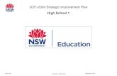2021-2024 Strategic Improvement Plan · 2020. 9. 22. · 2021-2024 Strategic Improvement Plan High School 1 . Page 2 of 27 18 September 2020 High School 1 (2021-2024) School vision