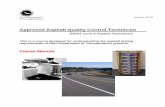Approved Asphalt Quality Control Technician · 2015 Training Manual for Approved Asphalt Quality Control Technician (ODOT Level 2 Asphalt Technician) Table of Contents Section 1,