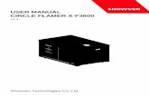 USER MANUAL CIRCLE FLAMER X-F3600 - sparkular-fx.com · Thanks for choosing SHOWVEN CIRCLE FLAMER X-F3600. Please read following manual carefully and completely before operating this