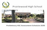 Prairiewood High School · 2020. 8. 4. · Prairiewood High School – Preliminary HSC Assessment Schedule, 2020 p. 2 INTRODUCTION This booklet outlines the assessment schedule for