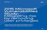 2015 Microsoft Vulnerabilities Study: Mitigating risk by ... · The 2015 Microsoft Vulnerabilities Report is the third iteration of Avecto’s research. In 2014, the same report found