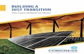 BUILDING A JUST TRANSITION - Congress€¦ · test for how Ireland manages the transition. If the government fails to honour its commitment and obligation to deliver a Just Transition,