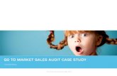 GO TO MARKET SALES AUDIT CASE STUDY · PDF file + Outbound + Automation + Content + Offers + Campaigns Simplified sales funnel data analysis + Target markets by offering + Based on