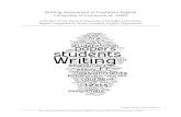 Writing Assessment in Freshman English University of ......Writing Assessment in Freshman English • University of Connecticut • 2009. Notable among our findings is the fact that