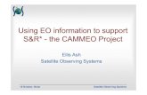 Using EO information to support S&R* - the CAMMEO Project · 2005. 4. 5. · 19 October, Brest Satellite Observing Systems The search and rescue service zOriginal plan was to work