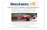 WEDNESDAY 9TH SEPTEMBER 2020 BROOK FARM, … · SALE OF FARM EQUIPMENT WEDNESDAY 9TH SEPTEMBER 2020 BROOK FARM, CAPENHURST LANE, CAPENHURST, CHESTER CH1 6HE Commencing at 5.30pm 2013