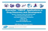 Bi k “OMICS” A li ti iBiomarker “OMICS” Applications in ... · Drug Discovery and Development Shashi K. Ramaiah, DVM, PhD, DACVP, DABT Head-Translational Biomarker Lab Drug