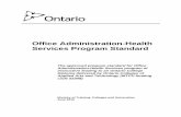 Office Administration-Health Services (Ontario College ...€¦ · Office Administration-Health Services Program Standard The approved program standard for Office Administration-Health