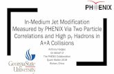 In-Medium Jet Modification Measured by ... - indico.cern.ch · Precision Extraction of Jet Width New results (right) from combined data from 2010 and 2011 v 2,v 3,and v 4subtracted