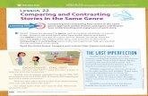 Lesson 22 Comparing and Contrasting Stories in the Same Genre · Comparing and Contrasting Stories in the Same Genre Lesson 22 ©Curriculum Associates, LLC Copying is not permitted.