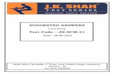 Test Code JK-SCM-21...J.K.SHAH CLASSES JK-SCM-21: 3 : BLA provided 1,200 consultations on a no-fee basis with a view to gaining new business. Also, during the year BLA consultants