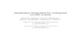 Quadrature integration for orthogonal wavelet systems - Rice …python.rice.edu/~johnson/papers/OrthogQuad.pdf · Quadrature integration for orthogonal wavelet systems Bruce R. Johnson,