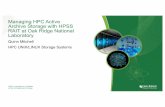 Managing HPC Active Archive Storage with HPSS RAIT at Oak … · 2017. 9. 19. · 2 Managing HPC Active Archive Storage with HPSS RAIT at Oak Ridge National Laboratory U.S. Department
