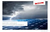 DEHN schützt Photovoltaikanlagen · 2017. 8. 23. · Photovoltaikanlagen. Stromversorgung sicherstellen mit Blitz- und Überspannungsschutz 2. ... unter Einhaltung des Trennungsabstandes