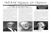 MAH News & Notes · Nelson Kraybill, pastor at Prairie Street and former president of Ana-baptist Mennonite Seminary, will speak on “FunkFest: John F. Funk still inspires mission