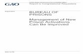 GAO-14-709, BUREAU OF PRISONS: Management of New Prison … · 2020. 9. 5. · GAO-14-709 United States Government Accountability Office . United States Government Accountability