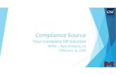 Compliance Source BHINI 021616 Compliance Source Your Complete HR Solution BHINI ¢â‚¬â€œ New Orleans, LA