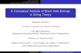 A Conceptual Analysis of Black Hole Entropy in String Theory · Black Holes in Supergravity and String Theory Black hole solutions in supergravity and string theory had been known