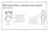 Word Classes: Nouns, adjective, verbs, adverbs€¦ · One is an adverb and the other is an adjective. adverb adjective. Multiple word classes Can you think of two word classes that