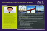 Relationship Development Adviser - Lloyd&Whyte · Lloyd & Whyte (Financial Services) Ltd are authorised and regulated by the Financial Conduct Authority. Registered in England No.