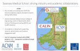 Swansea Medical School: driving industry and academic ... · Swansea Medical School: driving industry and academic collaborations ACNM •€3.3 of seed corn funding from WEFO for