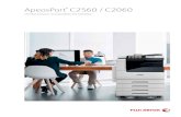 ApeosPort C2560 / C2060-d-,-Products/2,-d-,8... · *2: Can be downloaded from Google PlayTM or AppStore for free. Importing scanned data Sending a print job Your smartphone is now
