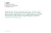 APHA Parasitology Group - gov.uk · (Storey, Williamson et al. 2017). Anthelmintics The efficacy of eprinomectin pour-on (EPRINEX® Pour-on, Merial): against gastrointestinal and