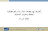 Maricopa County Integrated RBHA Overview · Health and Wellness for all Arizonans azdhs.gov Maricopa County Integrated RBHA Overview March 2013 0$*