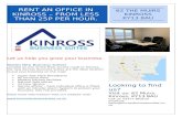 Stylish New Business Suites!  · Web view62 The Muirs. Kinross. KY13 8AU. Let us help you grow your business. Stylish New Business Suites! Located on one of the Main access roads