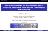 Statistical Modeling of Neuroimaging Data: Targeting ...web1.sph.emory.edu/bios/CBIS/symposium/Bowman_talk.pdf · CBIS Five-Year Anniversary Symposium February 8, 2013 F. D. Bowman