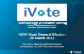 Technology Assisted Voting...2011/11/10  · Technology Assisted Voting basics (cont…) • Using iVote –Voting took place from 8am Monday 14th to 6pm Friday 25th March 2011 (the