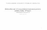Medical Countermeasures (MCM) Plan · MCM. Not all emergencies, incidents and/or disasters are the same; therefore the MCM plan operations are organized for a scalable response. This