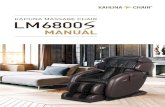 lm6800s front - Kahuna Chair · Dont use the massage chair while wearing hair ornaments. Dont put hard things in pocket when take buttocks and huckle massage. Don't sit or press on