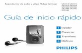 Reproductor de audio y vídeo Philips GoGear SA3016 SA3024 … · 2008. 6. 18. · Radio Desde el menú raíz, seleccione para acceder al modo radio. Conecte los auriculares Los auriculares
