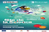 €¦ · fête de la Science Région PAYS DE LA LOIRE DU MERCRED 7 AU DIMANCH 11 fête de OCTOBRE 201 la Science